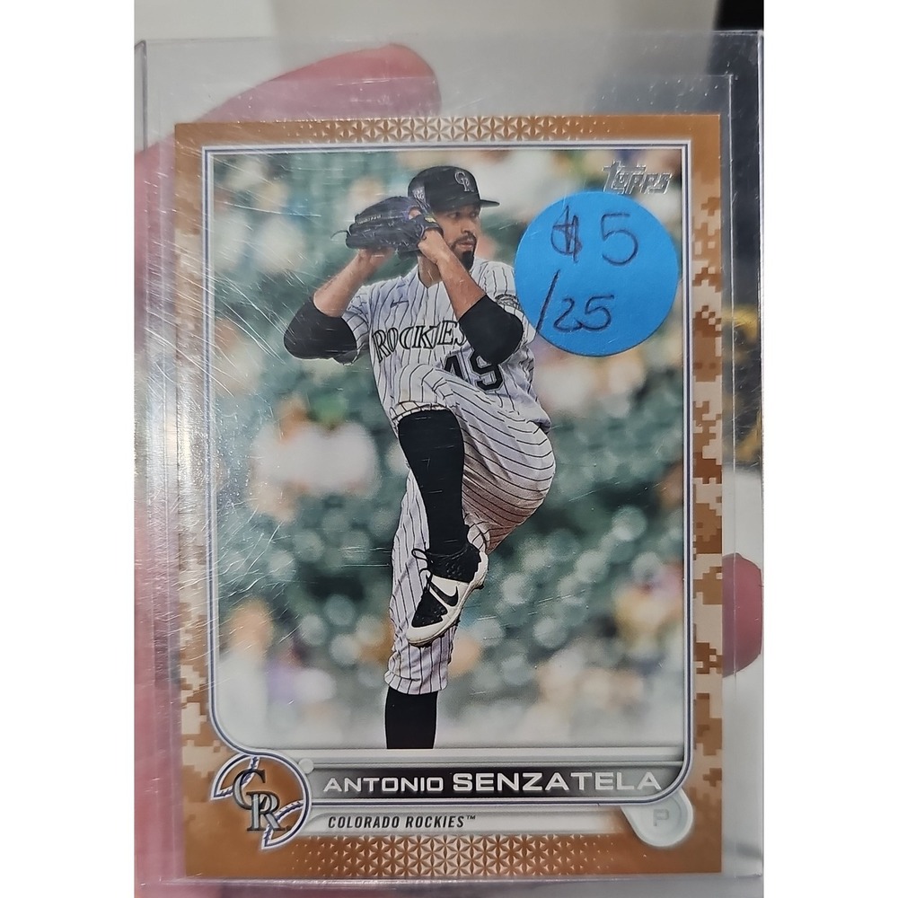 2022 Topps Series 2 - Antonio Senzatela #508 Memorial Day Camo /25